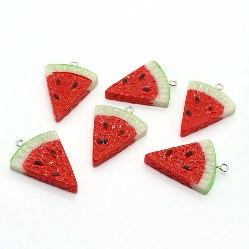 Resin Art Jewelry Kit - 10Pcs Double Sided Triangle Watermelon Resin