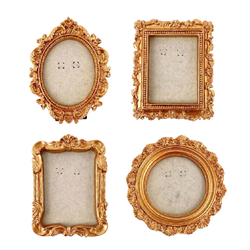 Resin Art Photo Frame - Y1UD Mini Picture Retro Frame with