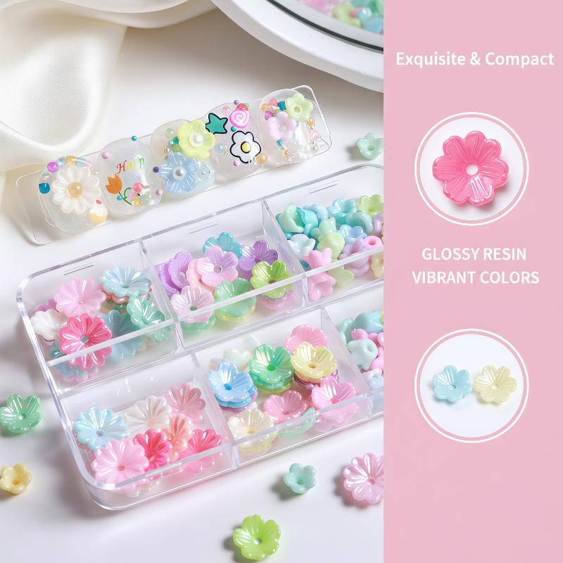 Resin Art Using Flowers - 6 Grids Mini Resin Flower Nail