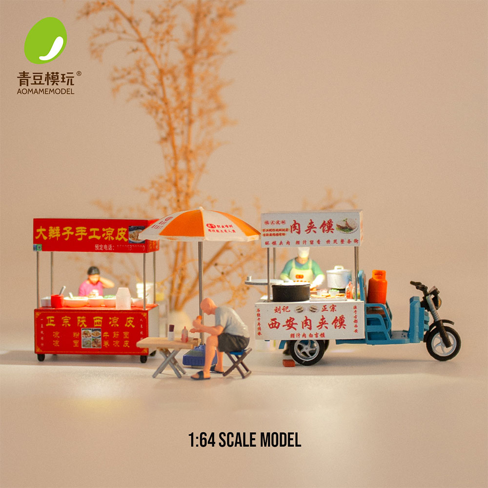 Resin Art Set - 1/64 Night market s Model Kit-High