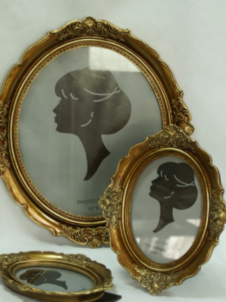 Resin Art Photo Frame - Oval Decoration Photo Frame Living Room
