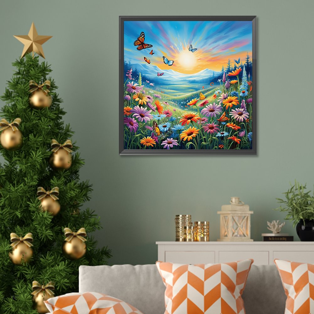 Resin Art Set - Diamond Painting Family Cute Deer Flower