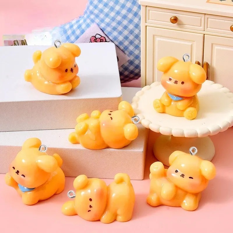 Resin Art Jewelry Kit - 10Pcs Cute Cartoon Dog Acrylic Resin