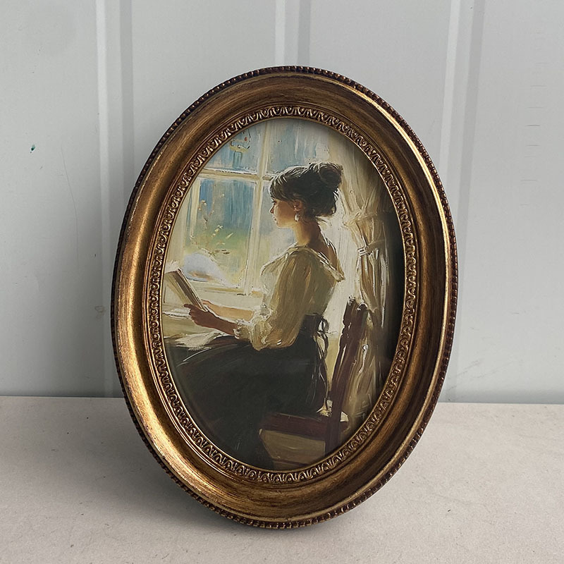 Vintage European Relief Golden - Resin Art Photo Frame recension och pris