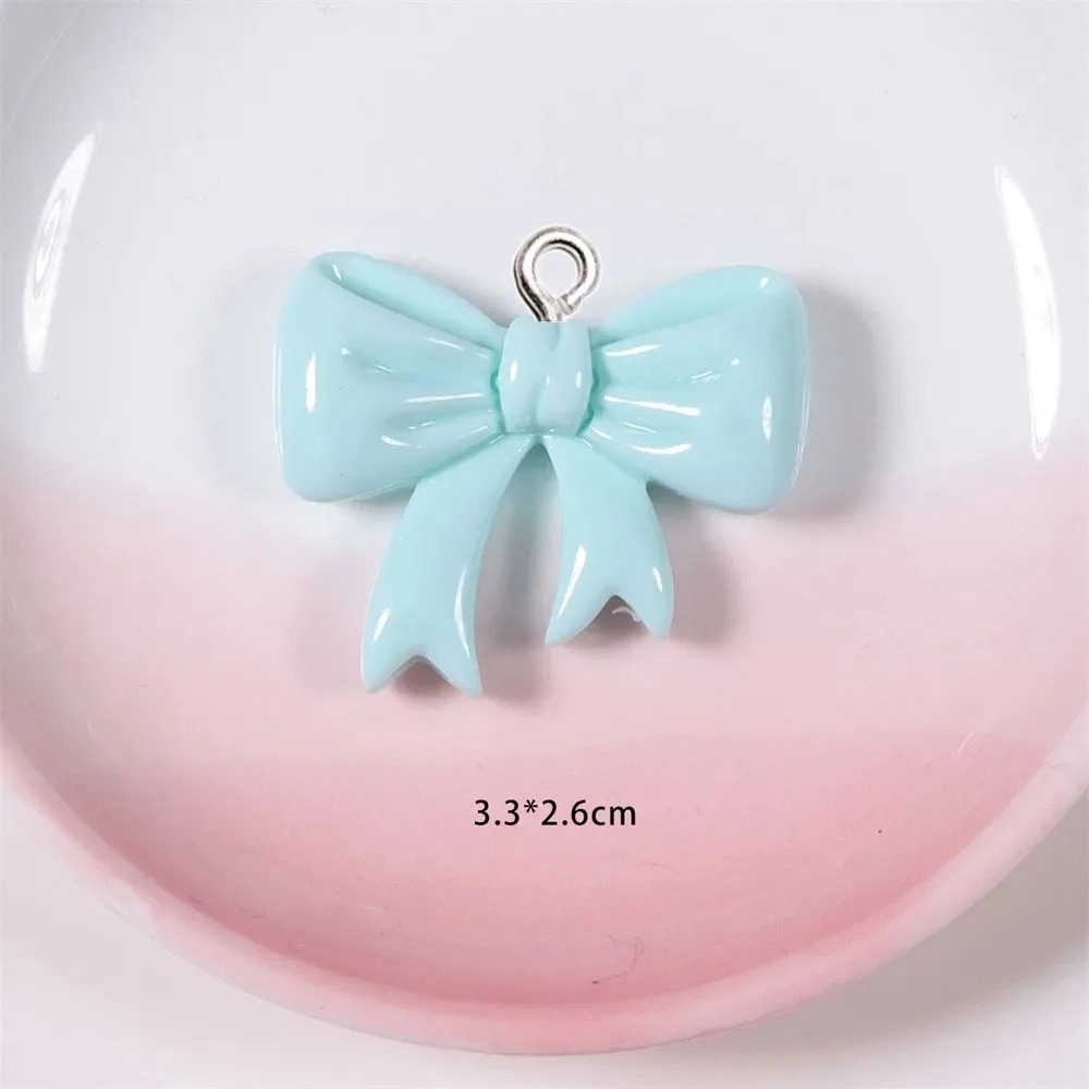 10 Pieces Candy Color Bow Resi - Resin Art Jewelry Kit recension och pris