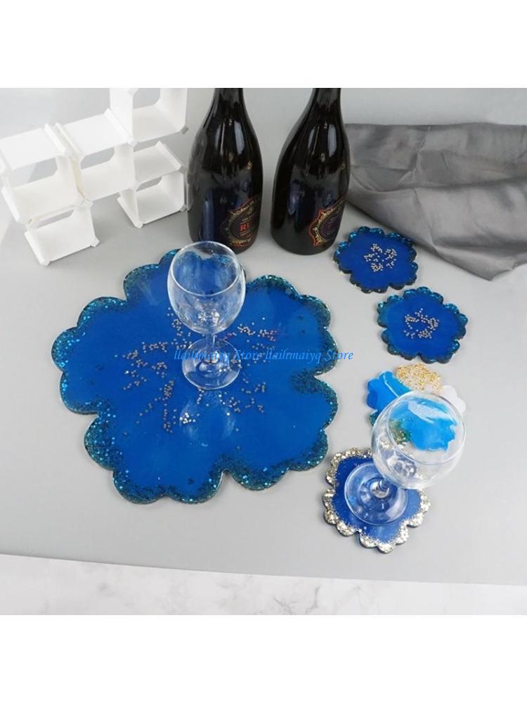 573B 5Pieces Large Flower Resi - Resin Art Geode recension och pris