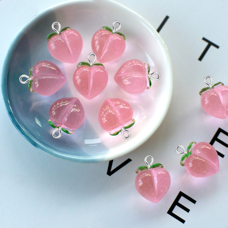 10Pcs New Transparent Peach Fl - Resin Art Jewelry Kit recension och pris