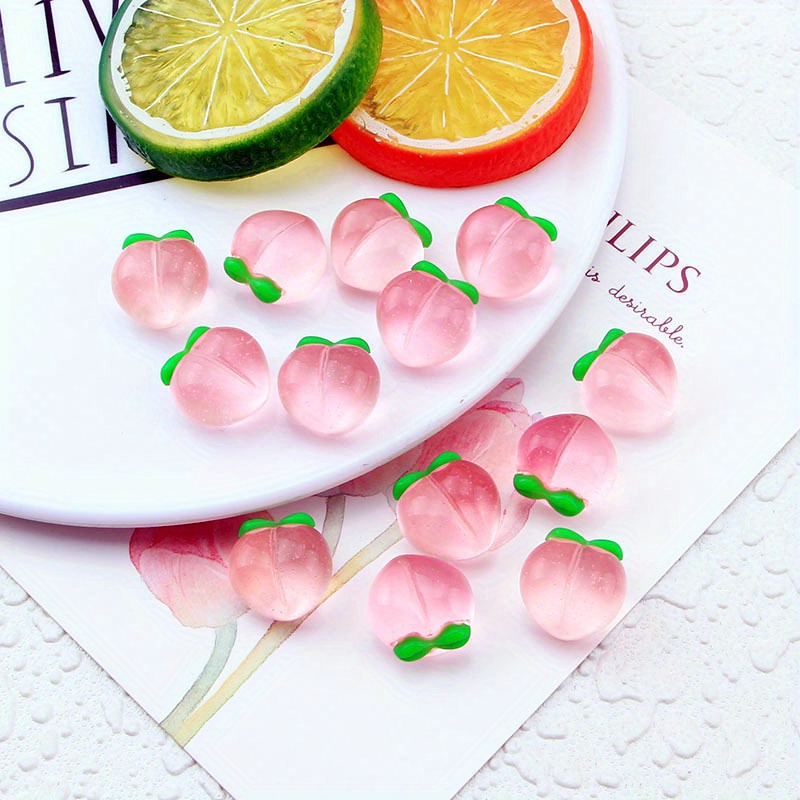10Pcs New Transparent Peach Fl - Resin Art Jewelry Kit recension och pris