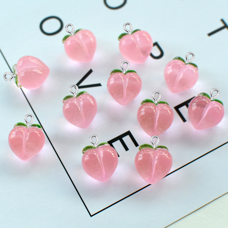 10Pcs New Transparent Peach Fl - Resin Art Jewelry Kit recension och pris
