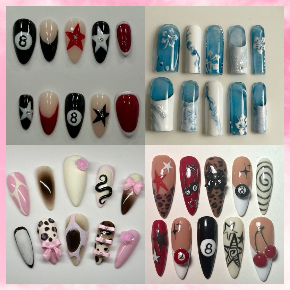 10PCS Handmade Manicure Armor  - Resin Art Set recension och pris
