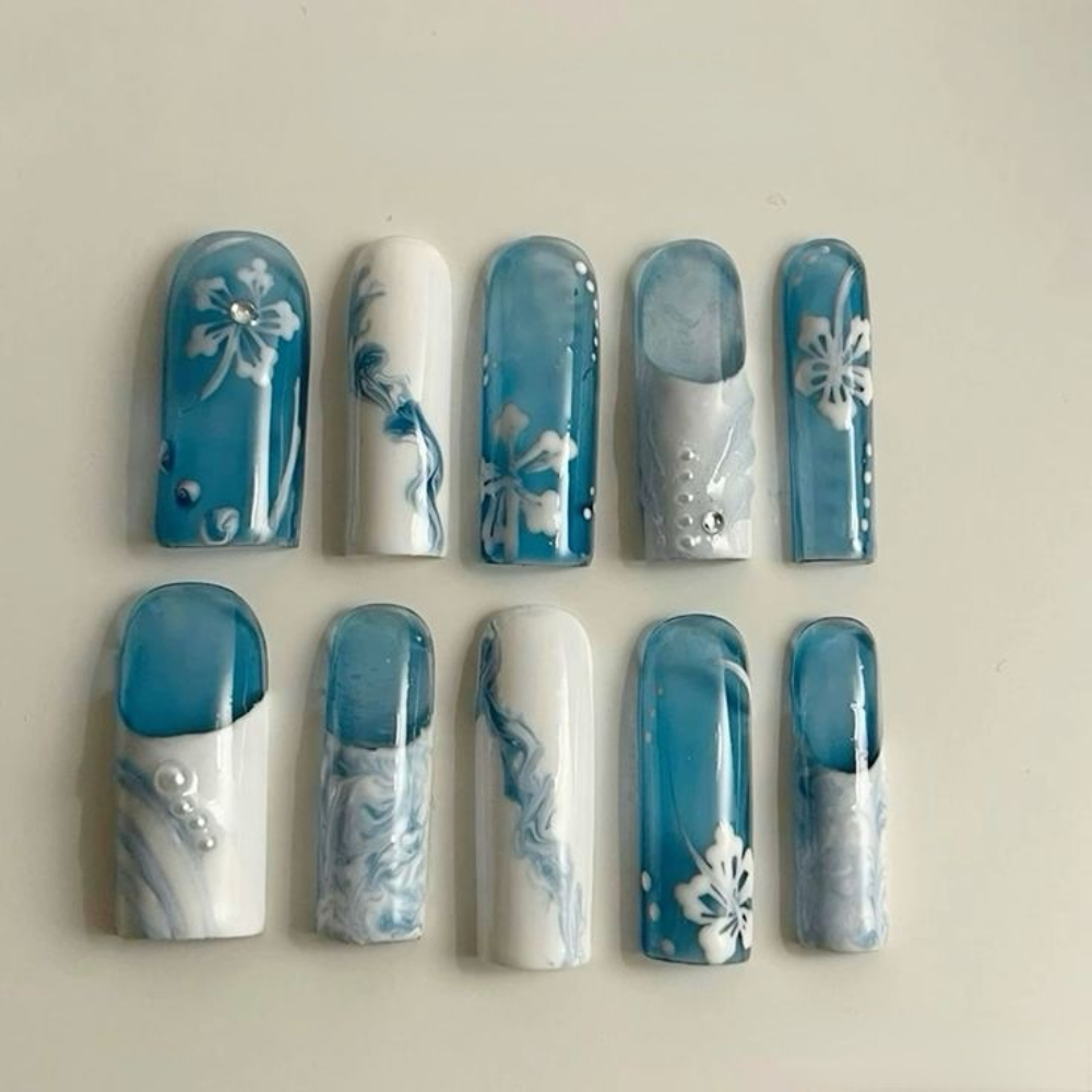 10PCS Handmade Manicure Armor  - Resin Art Set recension och pris