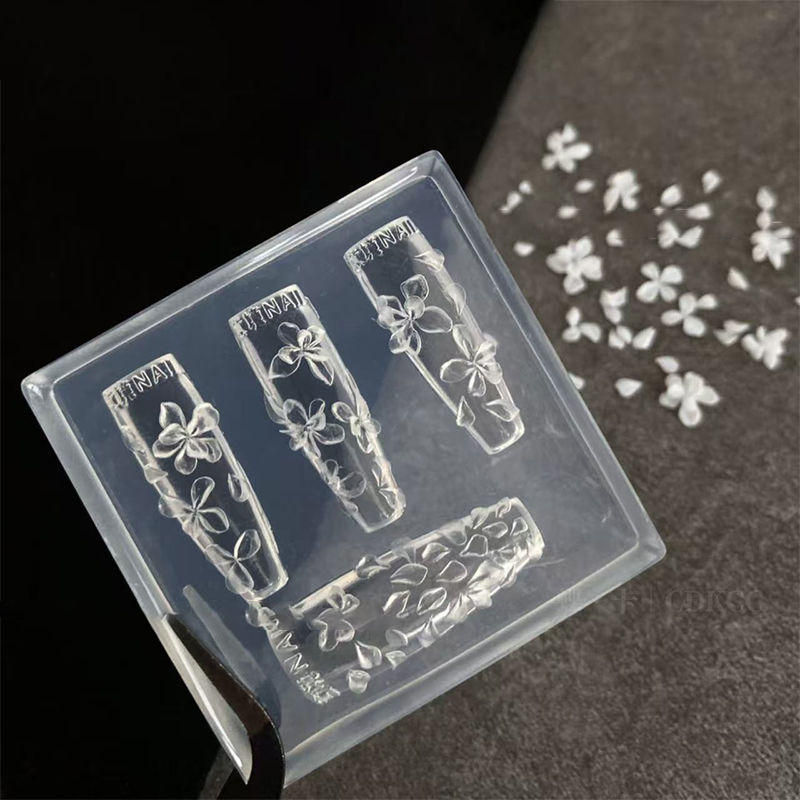 【O】3D Flowers Nail Mold DIY Si - Resin Art Templates Free recension och pris