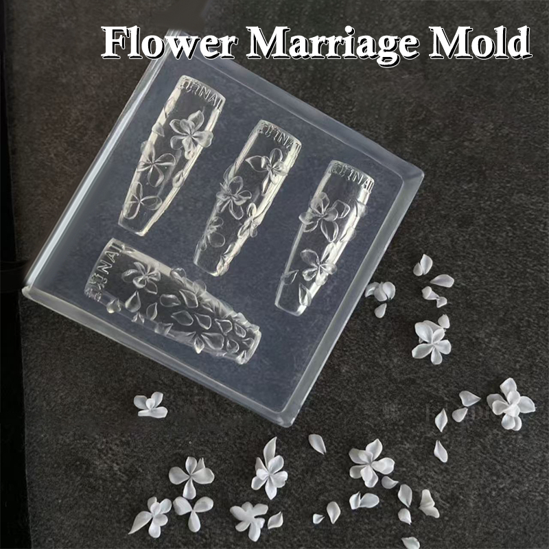 【O】3D Flowers Nail Mold DIY Si - Resin Art Templates Free recension och pris