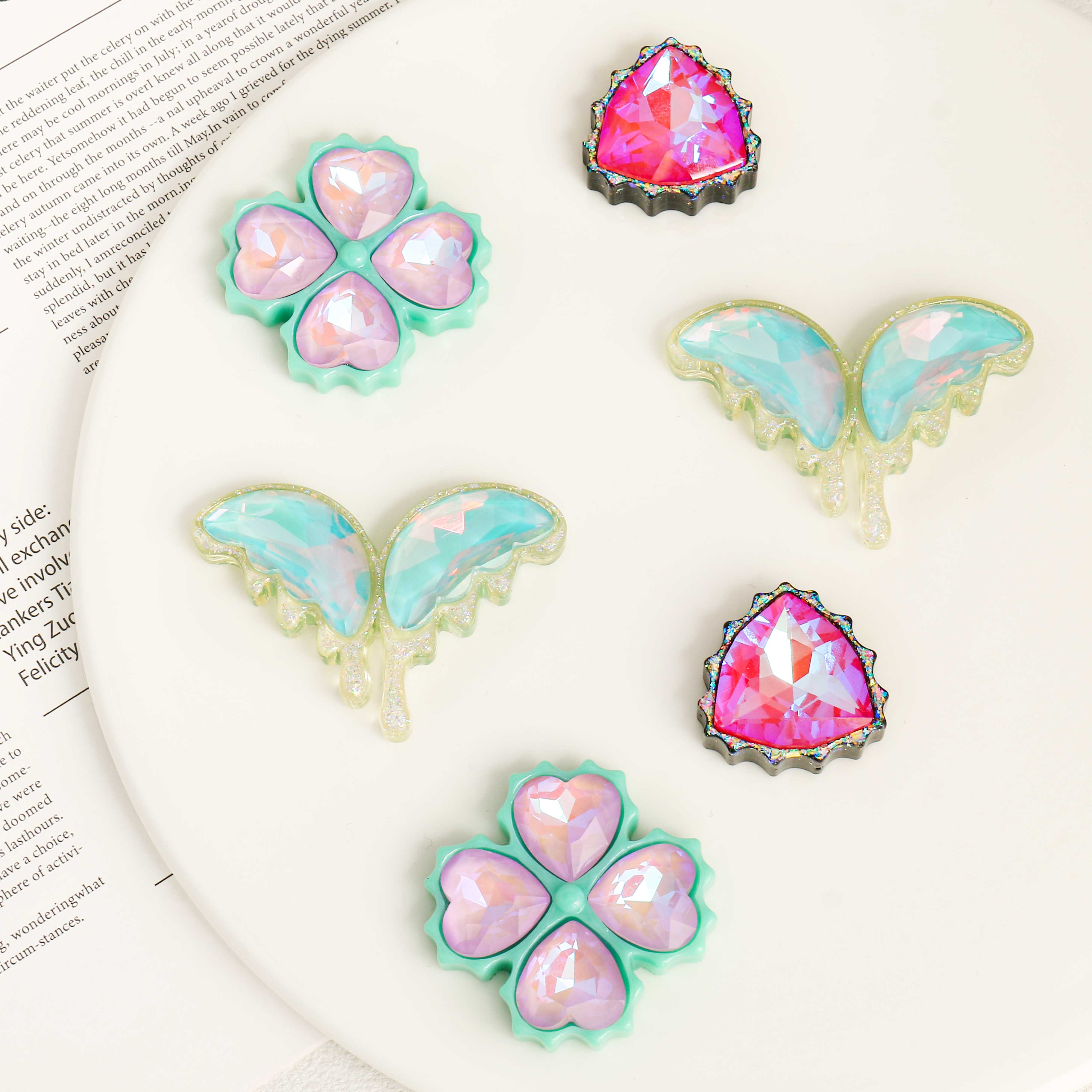 Multicolor Zircon Jewelry Maki - Resin Art Geode recension och pris