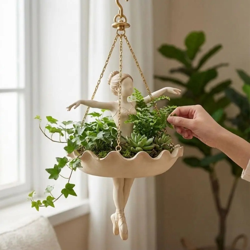 Decorative Ballerina Hanging P - Resin Art Using Flowers recension och pris