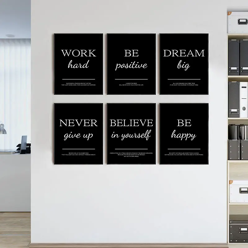 Modern Simple Inspirational Qu - Resin Art And Deco recension och pris