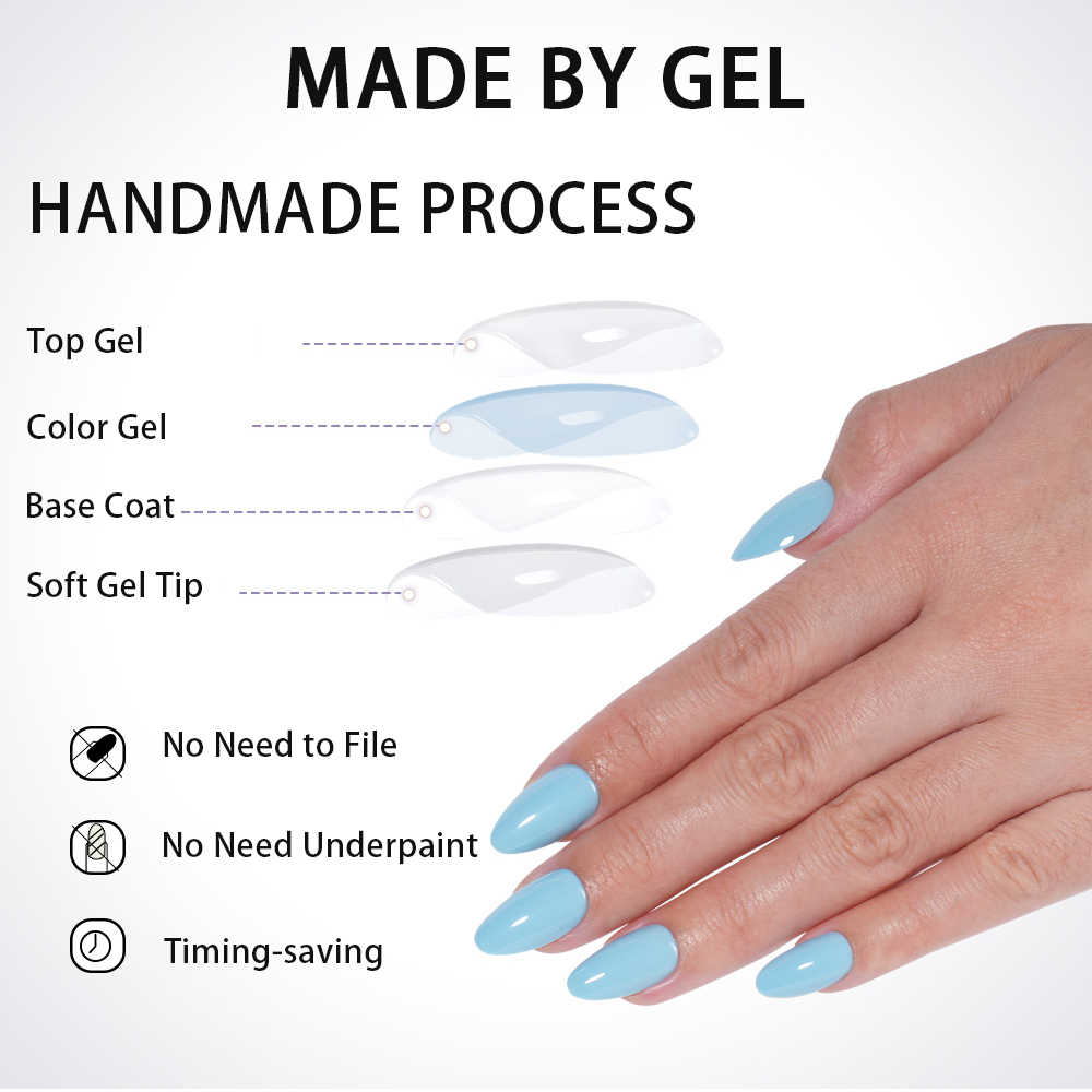 VITAGWX 32pcs Press on Nails A - Resin Art And Deco recension och pris