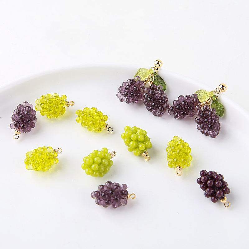 6pcs Cute Little Grapes Resin  - Resin Art Jewelry Kit recension och pris