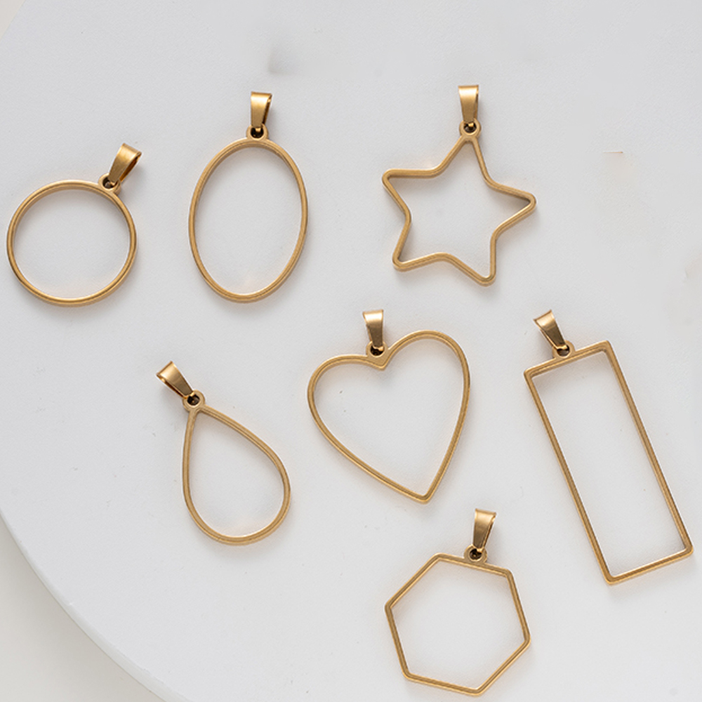 5pcs Stainless Steel Open Back - Resin Art Jewelry Kit recension och pris