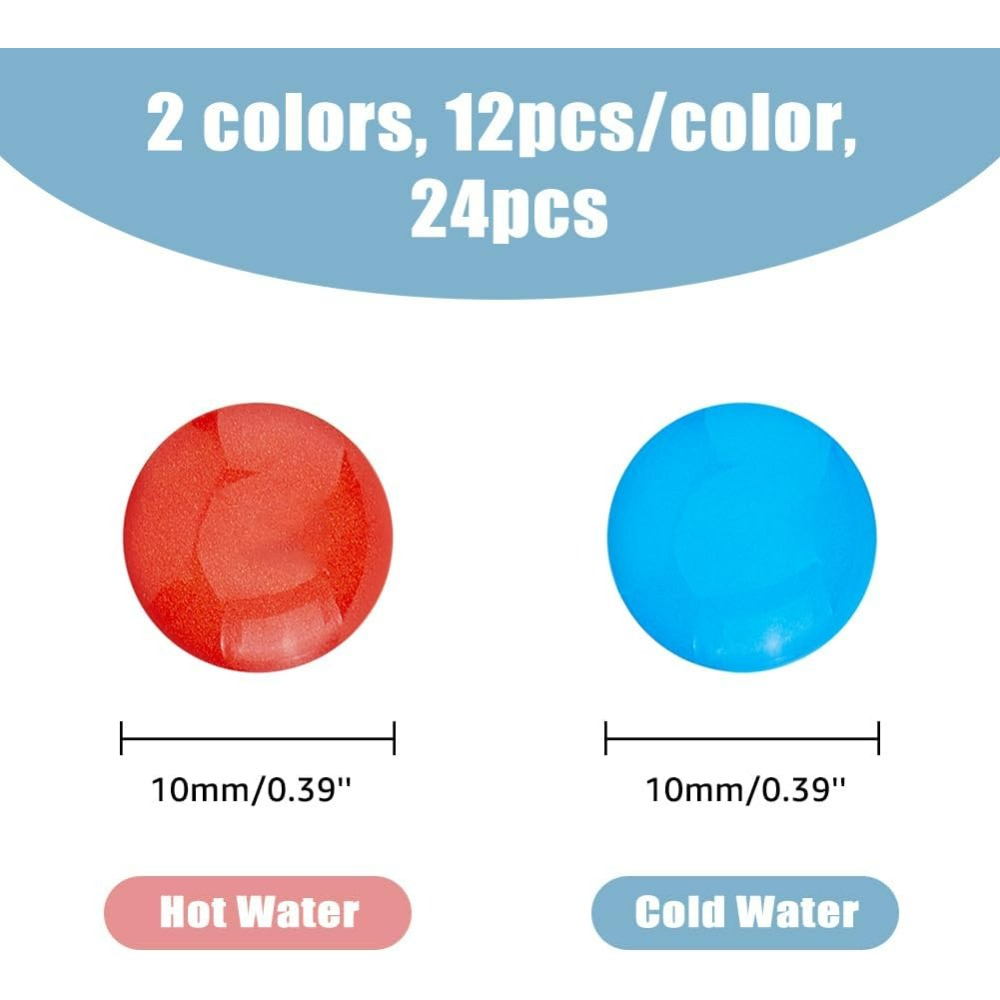 24Pcs 2 Colors Hot and Cold Wa - Resin Art Set recension och pris