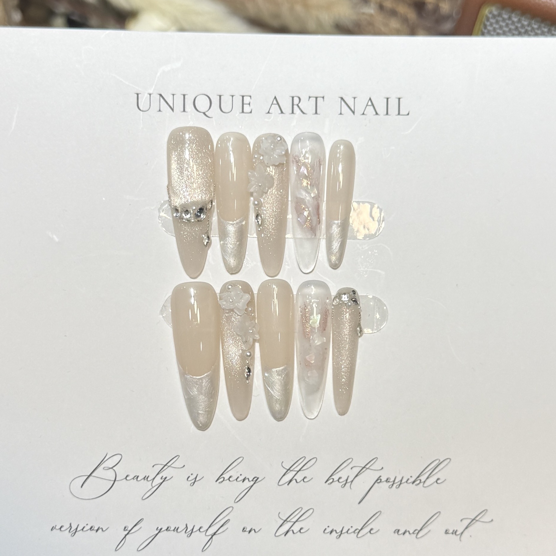 Press On Nails 10PCS Purple Fa - Resin Art And Deco recension och pris
