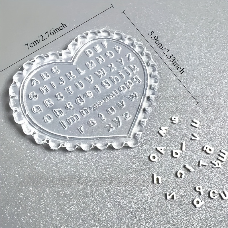 1pc Self-Made Nail Art Letter  - Resin Art Templates Free recension och pris