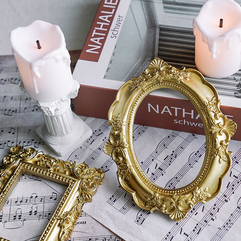 Golden Retro Photo Frame Nail  - Resin Art Photo Frame recension och pris