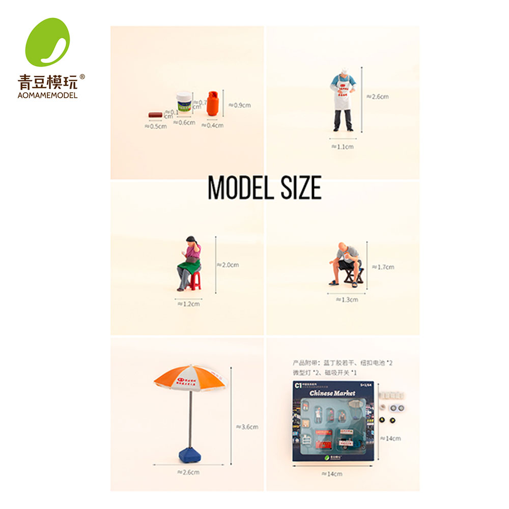 1/64 Night market s Model Kit- - Resin Art Set recension och pris