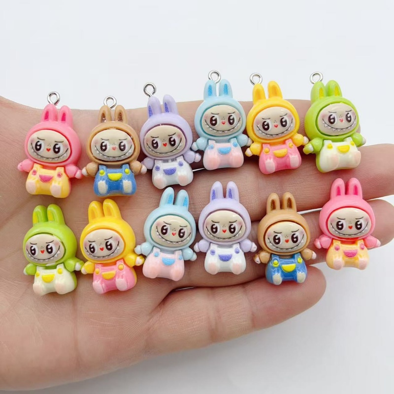 10Pcs Kawaii Rabbit Strawberry - Resin Art Jewelry Kit recension och pris