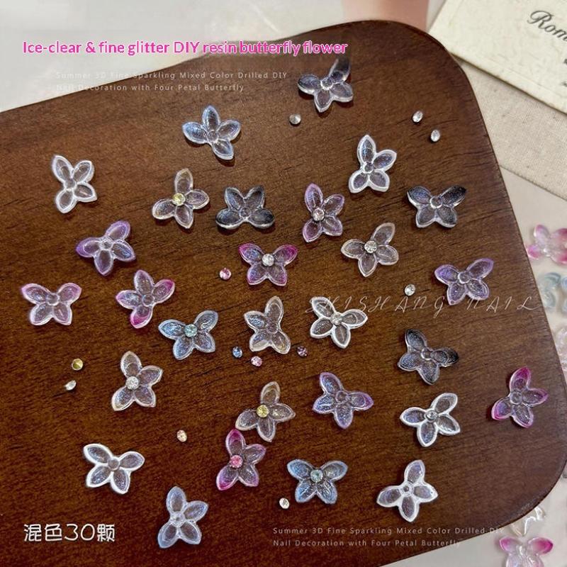 *3D Glitter Resin Nail Art Dec - Resin Art Using Flowers recension och pris
