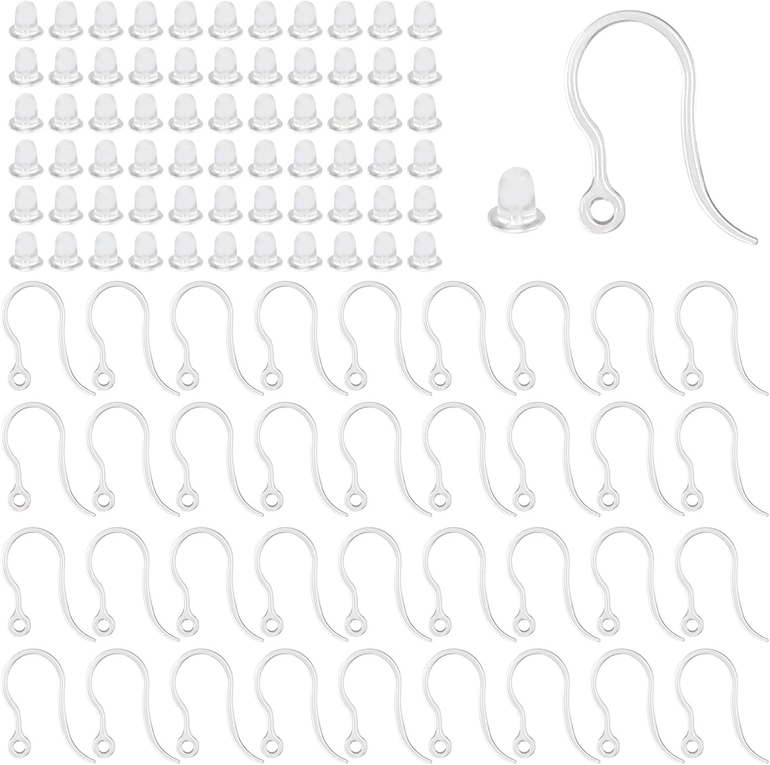 40pcs Clear Plastic Earring Ho - Resin Art Jewelry Kit recension och pris