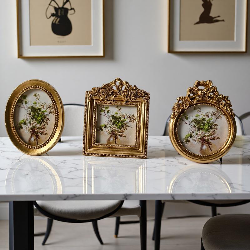 For Desk Wall Decoration Oval  - Resin Art Photo Frame recension och pris
