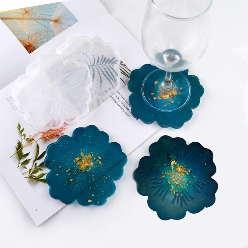 R3MC 2Pcs DIY Flower Silicone  - Resin Art Geode recension och pris