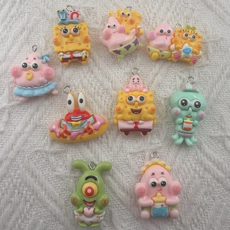 10pcs cartoon resin pendant, D - Resin Art Jewelry Kit recension och pris