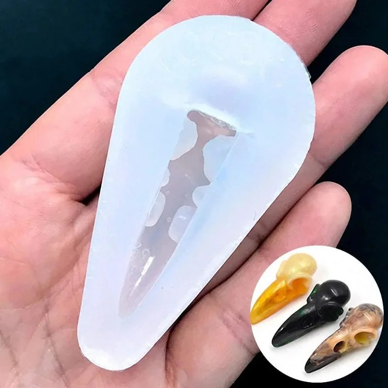 1 Pack Small 3D Crow Skull Sil - Resin Art Supplies Near Me recension och pris
