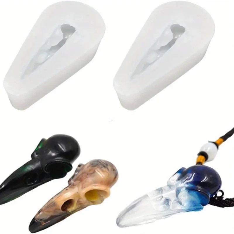 1 Pack Small 3D Crow Skull Sil - Resin Art Supplies Near Me recension och pris