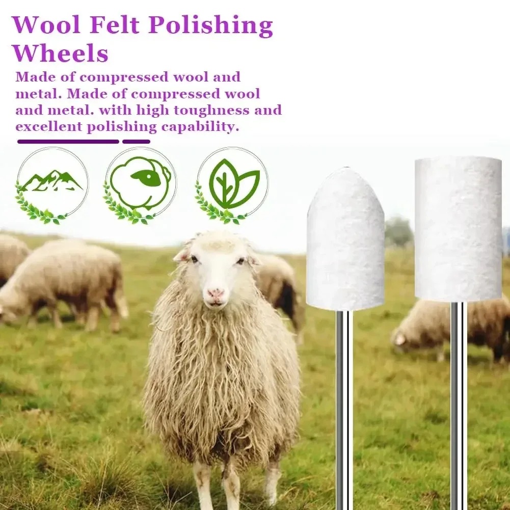 80PCS Wool Felt Buffing Wheel  - Resin Art Set recension och pris