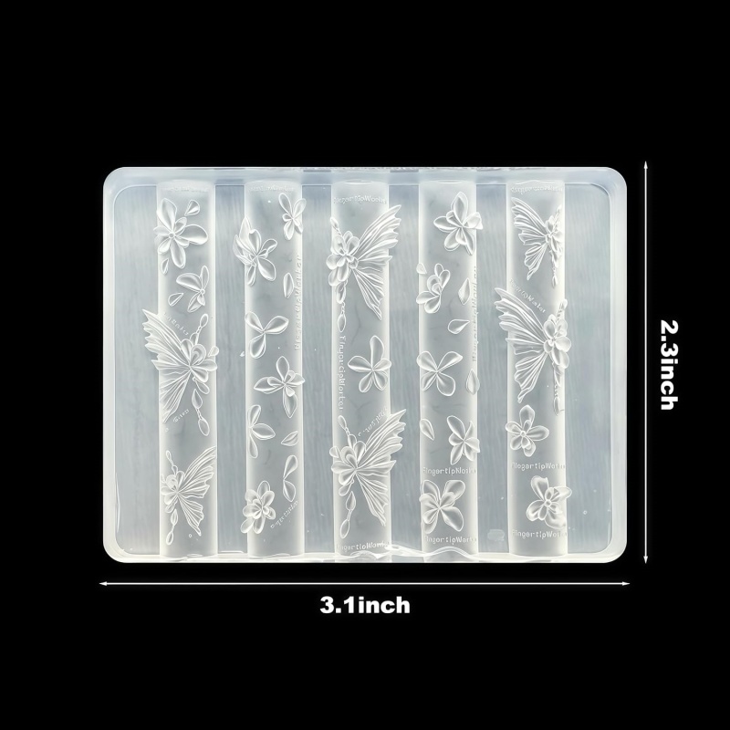 3D Butterfly Flower Gel Nail A - Resin Art Templates Free recension och pris