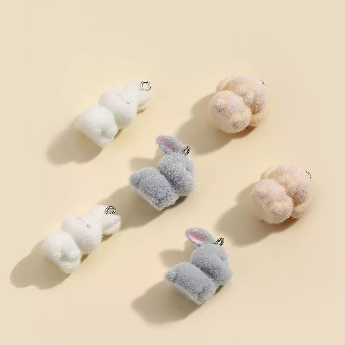 10pcs Flocking Little Rabbit R - Resin Art Jewelry Kit recension och pris