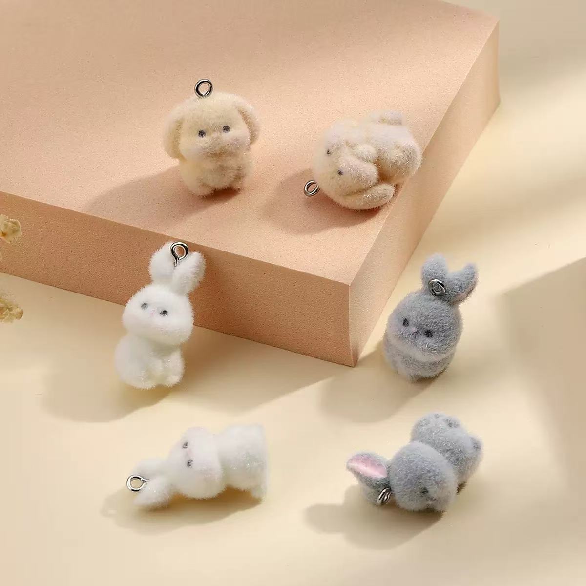10pcs Flocking Little Rabbit R - Resin Art Jewelry Kit recension och pris