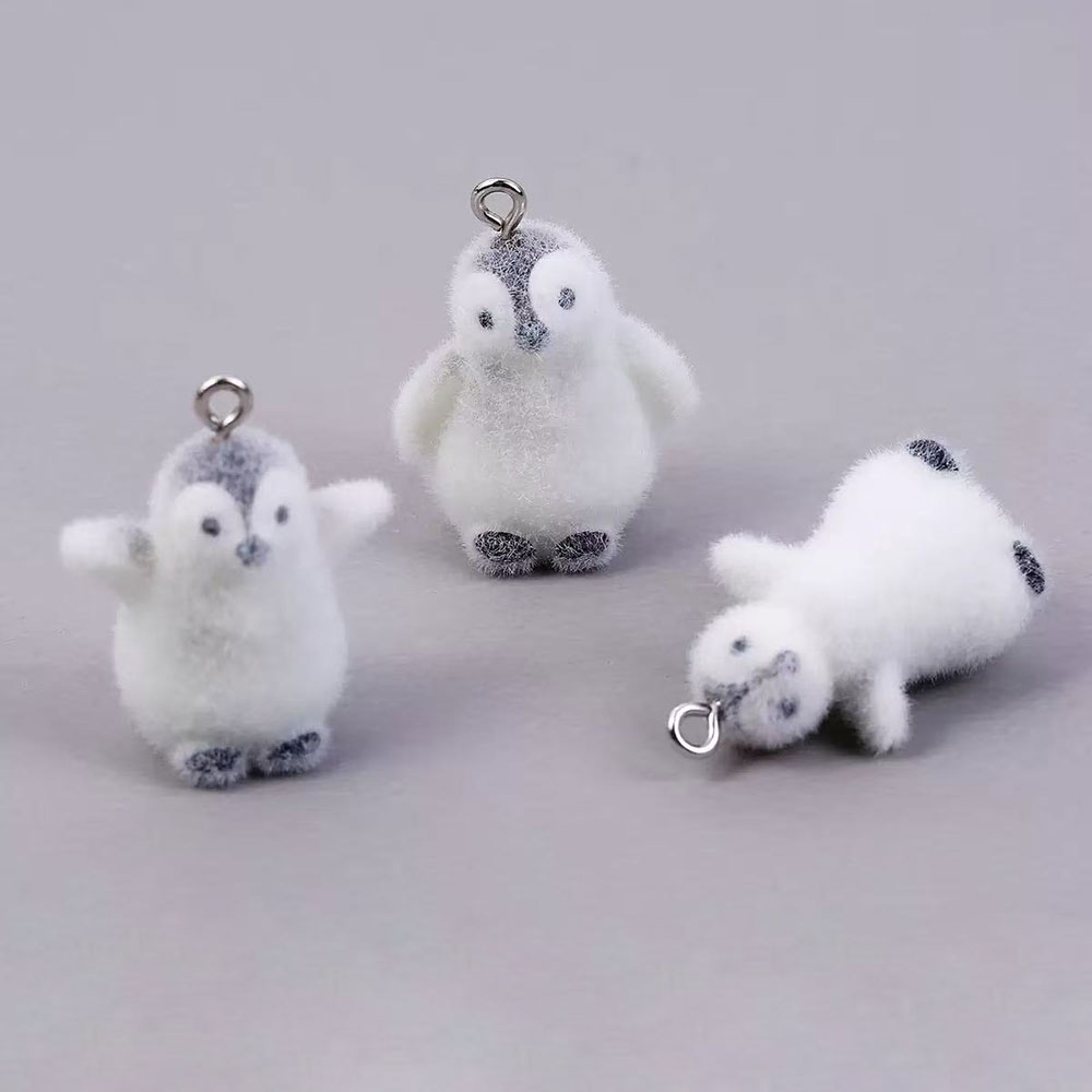 5pcs Flocking Small Penguin Re - Resin Art Jewelry Kit recension och pris